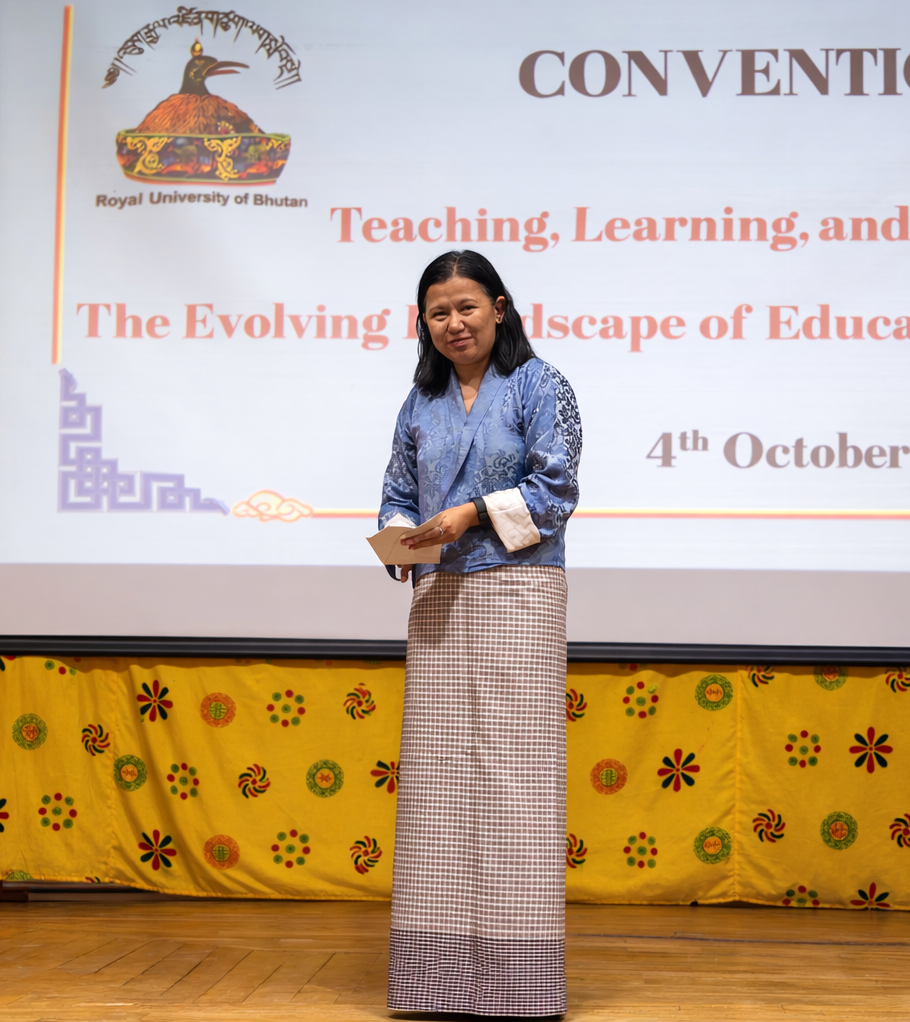 Tshering Om Tamang at the Royal University of Bhutan